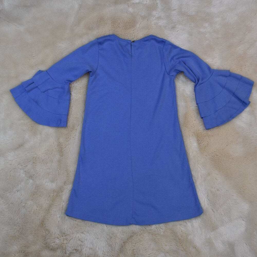 Girls Purple Dress Size 8 Bell Sleeves